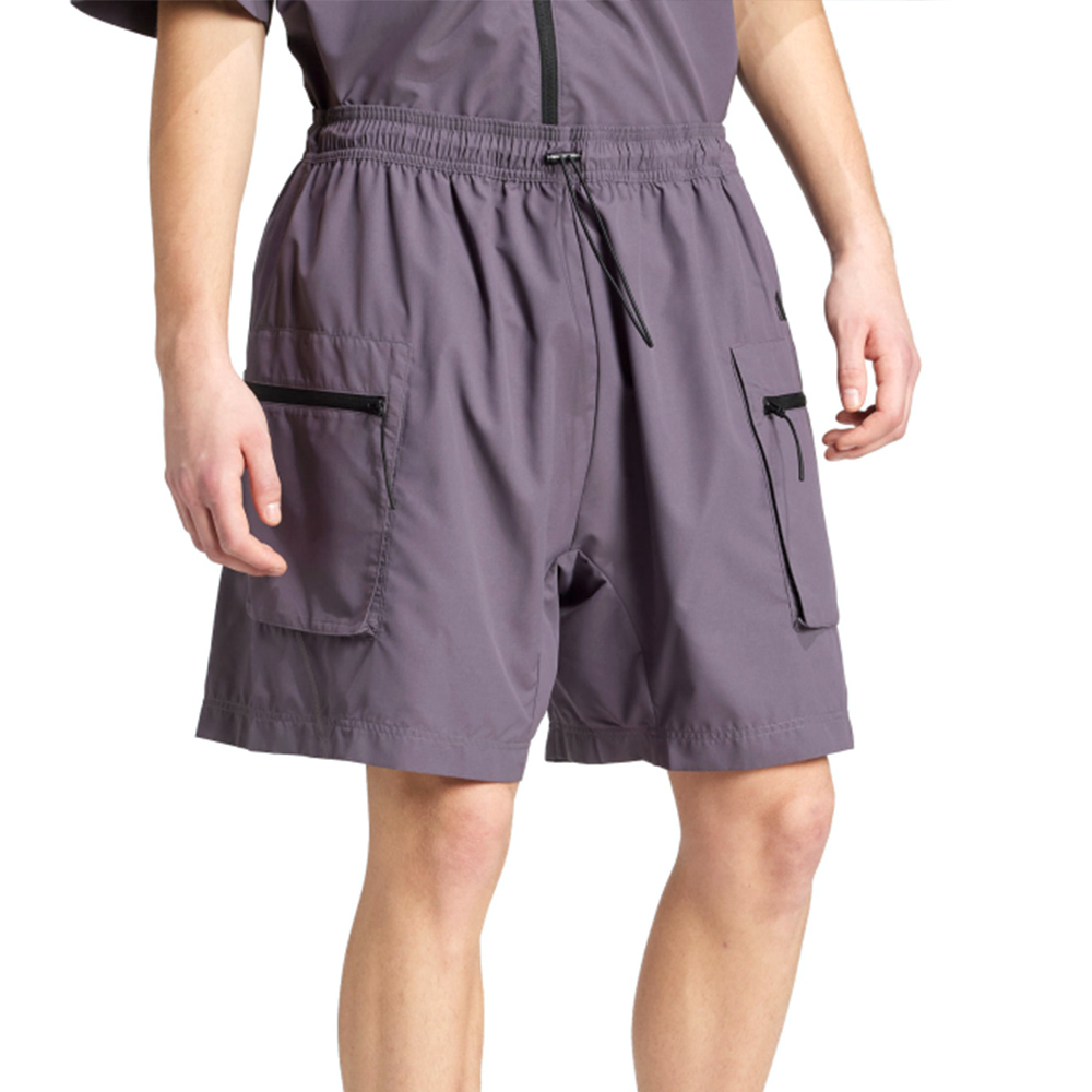 Adidas M CE Q2 PR C SH 男款 紫色 亞規 休閒 運動 拉鍊 口袋 工裝褲 短褲 JF3316