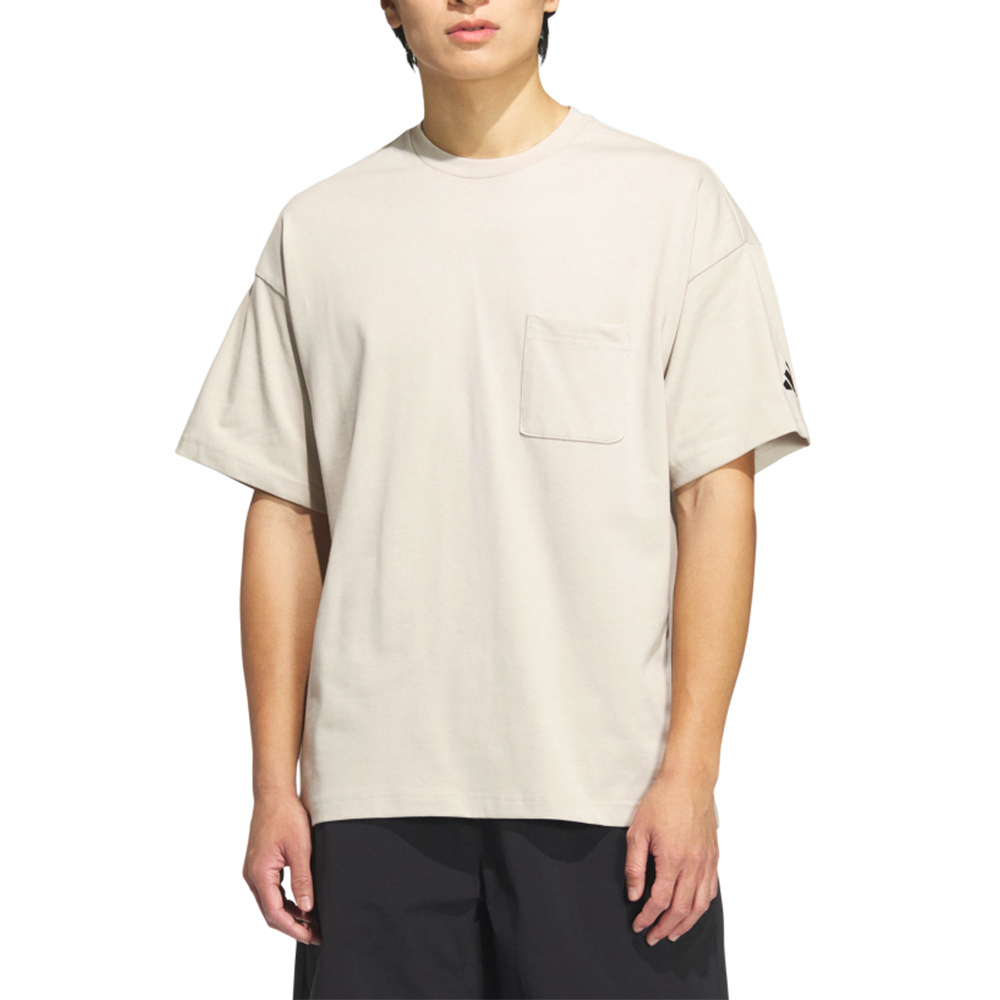 Adidas Pocket Tee 男款 灰色 訓練 慢跑 亞規 運動 休閒 圓領 上衣 短袖 JM2029