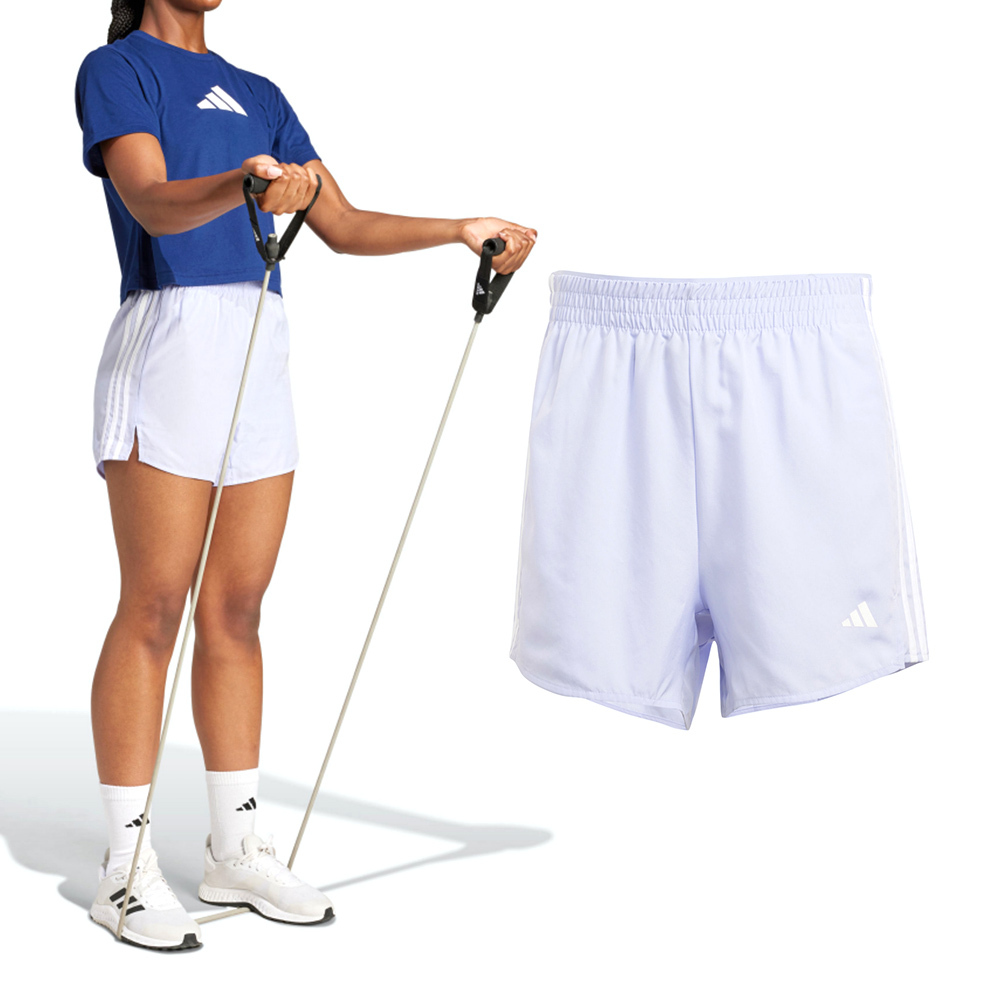 Adidas 3S Short High R 女款 紫色 亞規 吸濕 排汗 腰部鬆緊 運動 休閒 短褲 JN6872