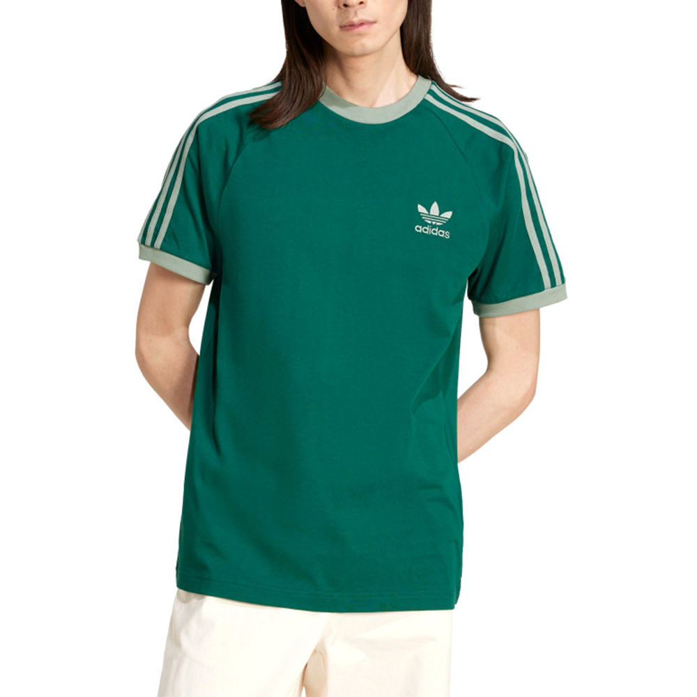 Adidas 3-Stripes Tee 男款 綠色 亞規 三葉草 T恤 運動 上衣 休閒 圓領 短袖 JN7017