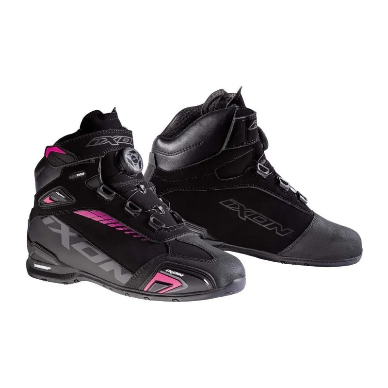 IXON BULL WP LADY 黑白 防水運動車靴 女版