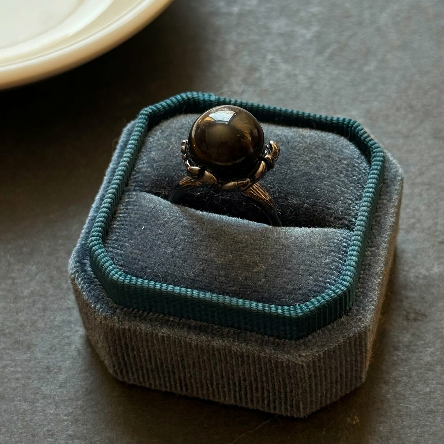 [原石] 黑曜石戒指 水晶戒指