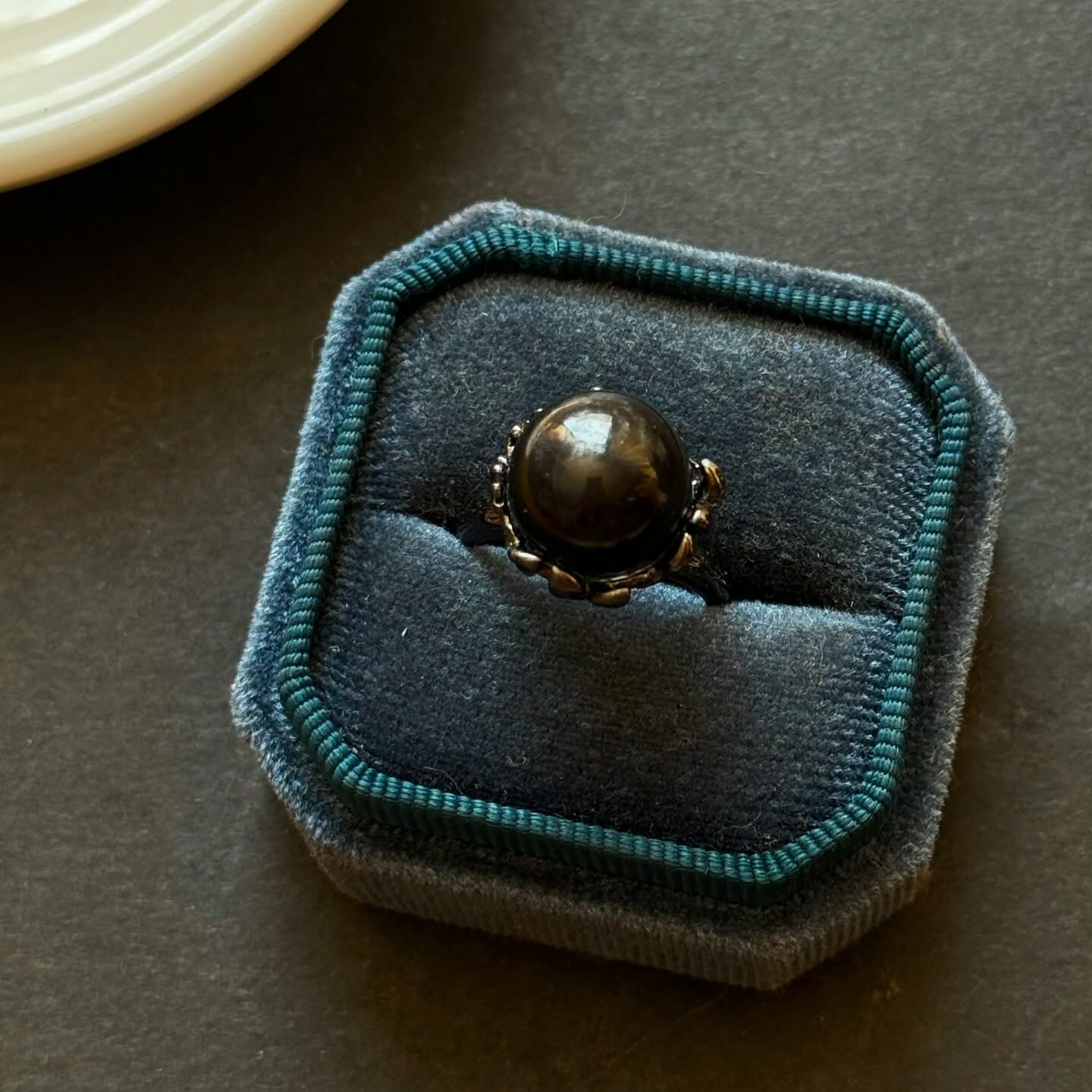 [原石] 黑曜石戒指 水晶戒指