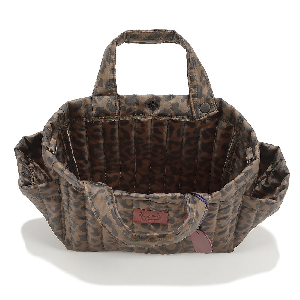 La Millou波蘭 Two Way 迷你托特包外出袋/推車掛包｜Magda聯名款可可豹紋