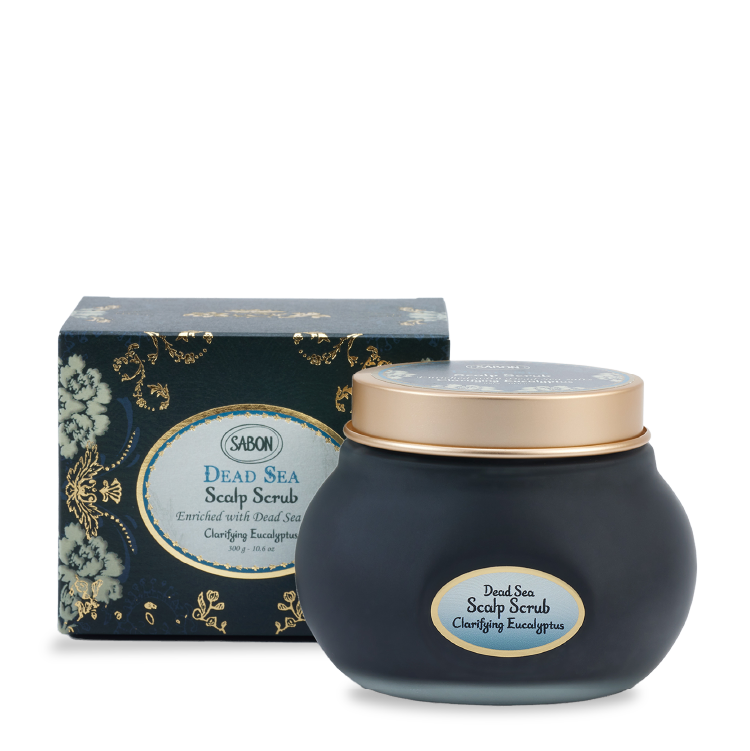 淨煥尤加利 死海黑礦泥頭皮磨砂膏 300g