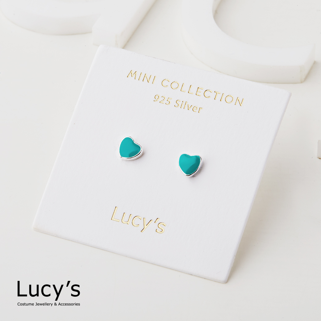 *925純銀〔輕銀系列〕粉彩愛 耳環 (四色) (95793/95794/97235/95795)