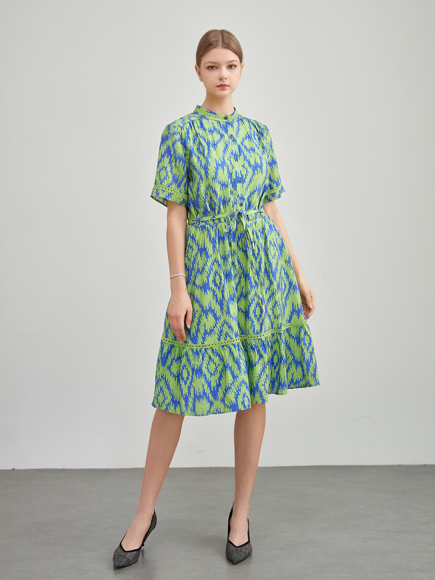 mi-tu 印花連身裙