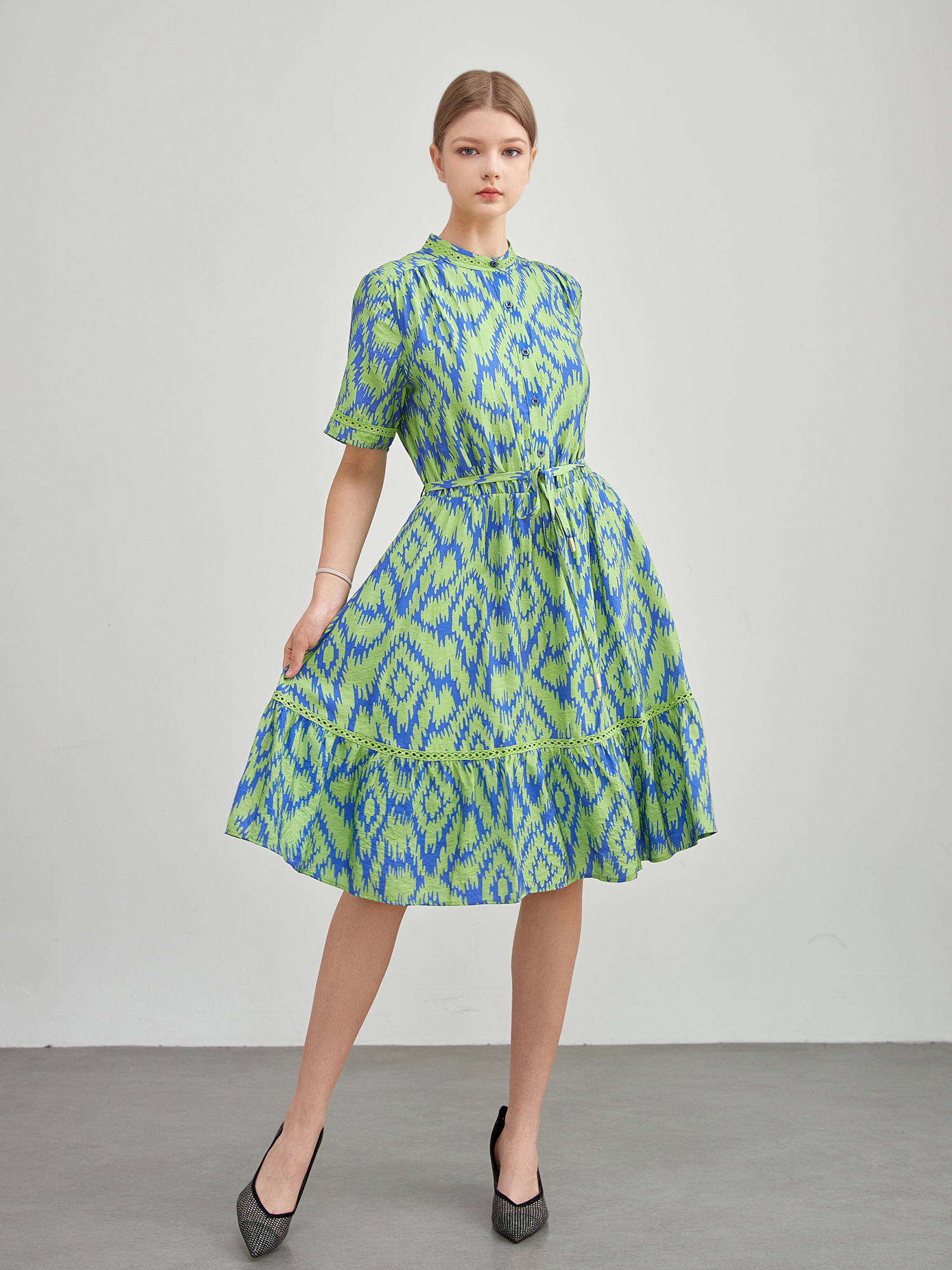 mi-tu 印花連身裙