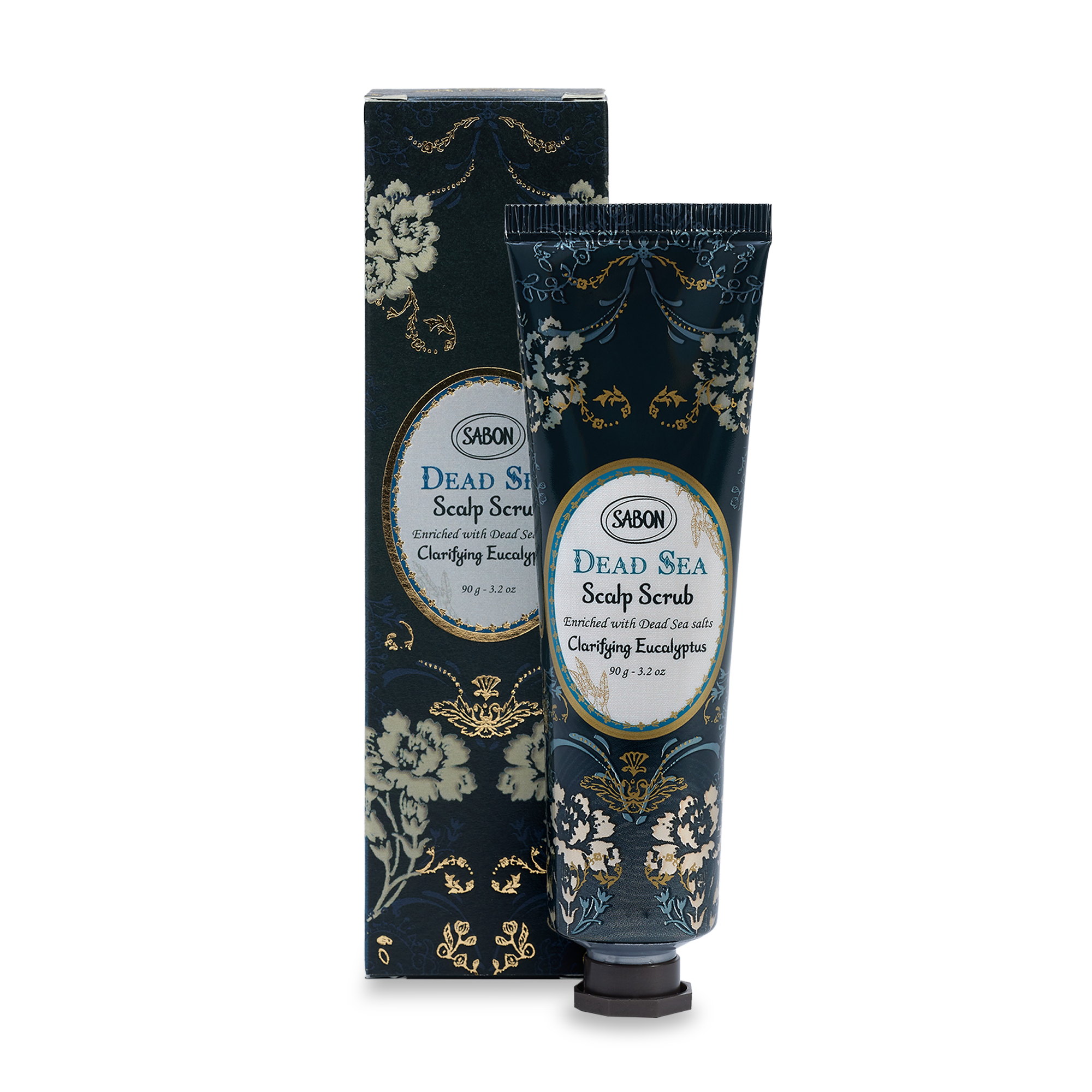 淨煥尤加利 死海黑礦泥頭皮磨砂膏 90g