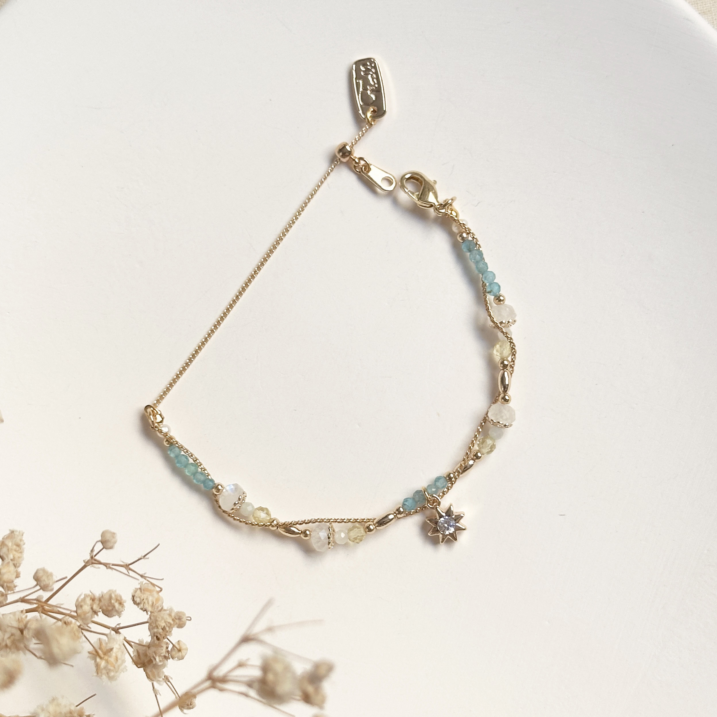 生日花 • 伍月拾陸 • 大山慈菇 – 磷灰石 – 手鍊