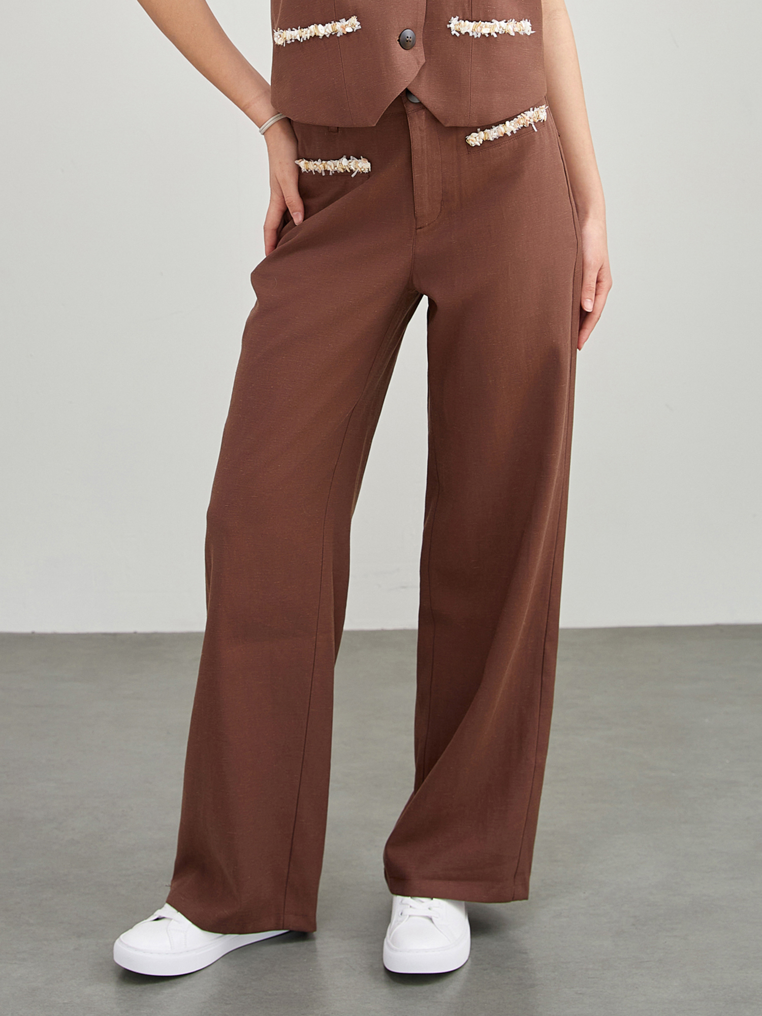 mi-tu 休閒闊腳褲