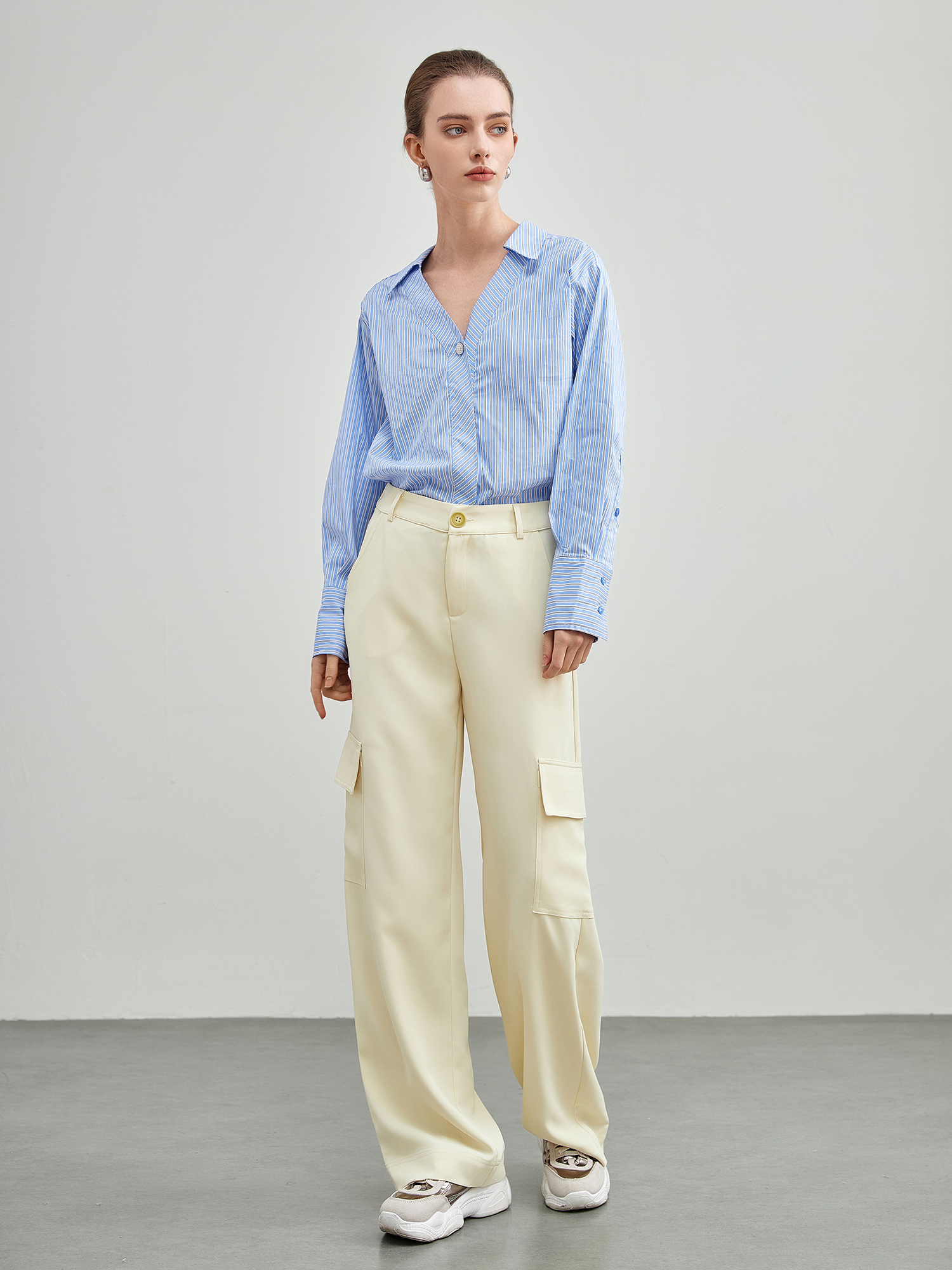 mi-tu 休閒直筒褲