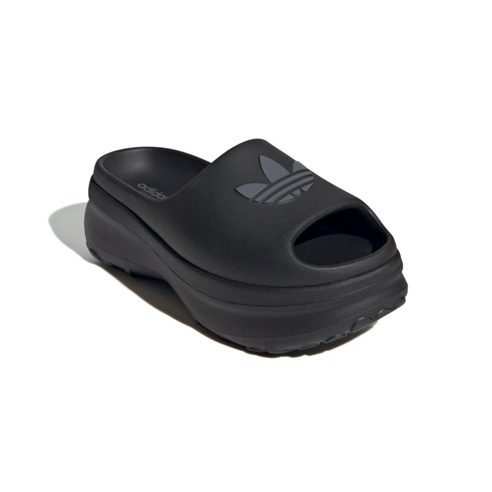 Adidas Adifom Stan Slide 女鞋 黑色 休閒 厚底 緩震 簡約 運動 拖鞋 JI2610