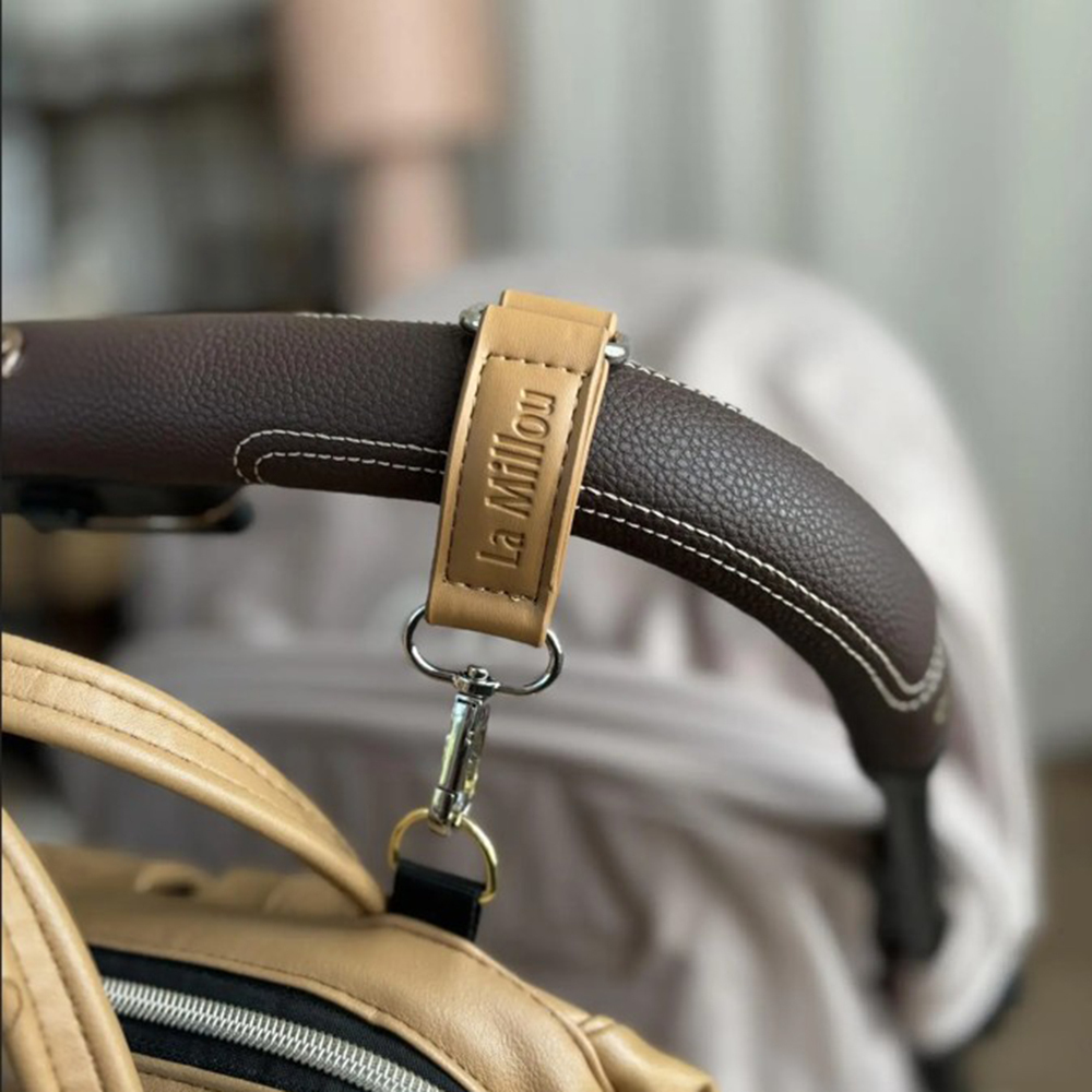 La Millou波蘭 FEERIA 嬰兒推車皮革掛勾｜軍藍