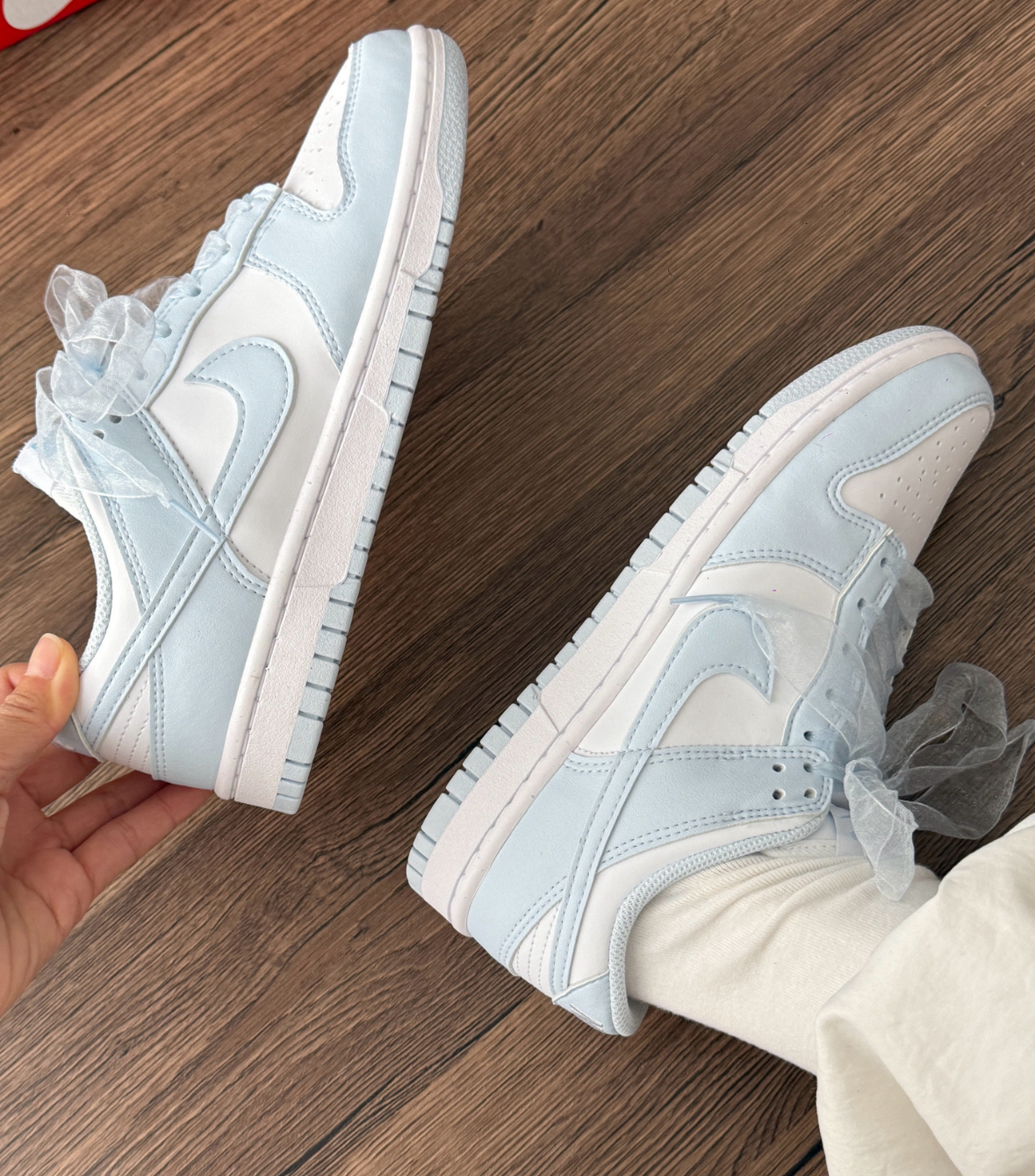 Nike Dunk Low 冰藍色 寶寶藍 緞帶 芭蕾風 女款 IB7311-100/預購