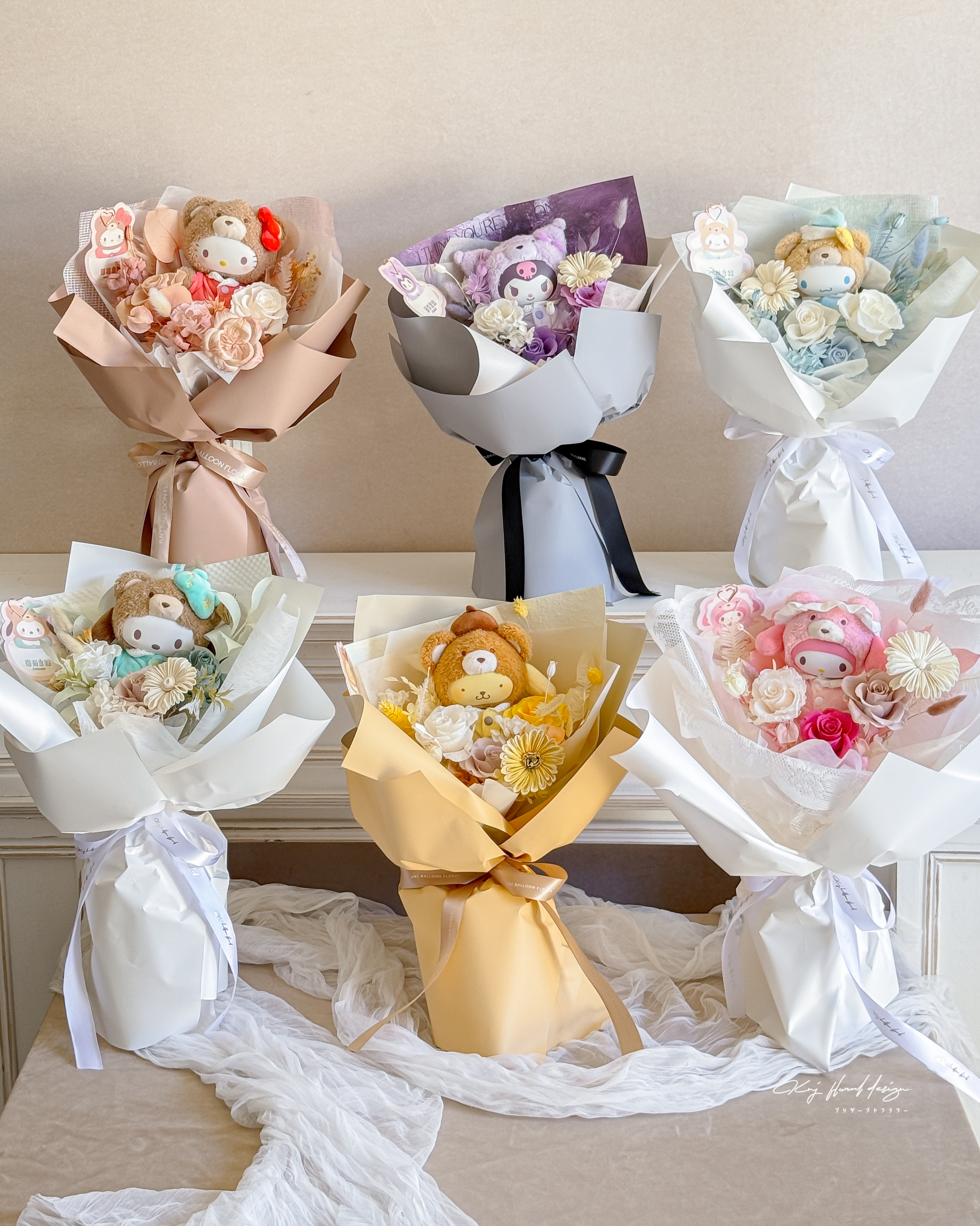 三麗鷗聯名永生花束