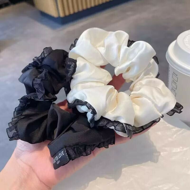 G27蕾絲邊大腸髮圈