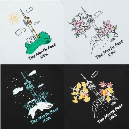 【代購】THE NORTH FACE 北臉 首爾 四季限定 短袖 短T NT7UQ26