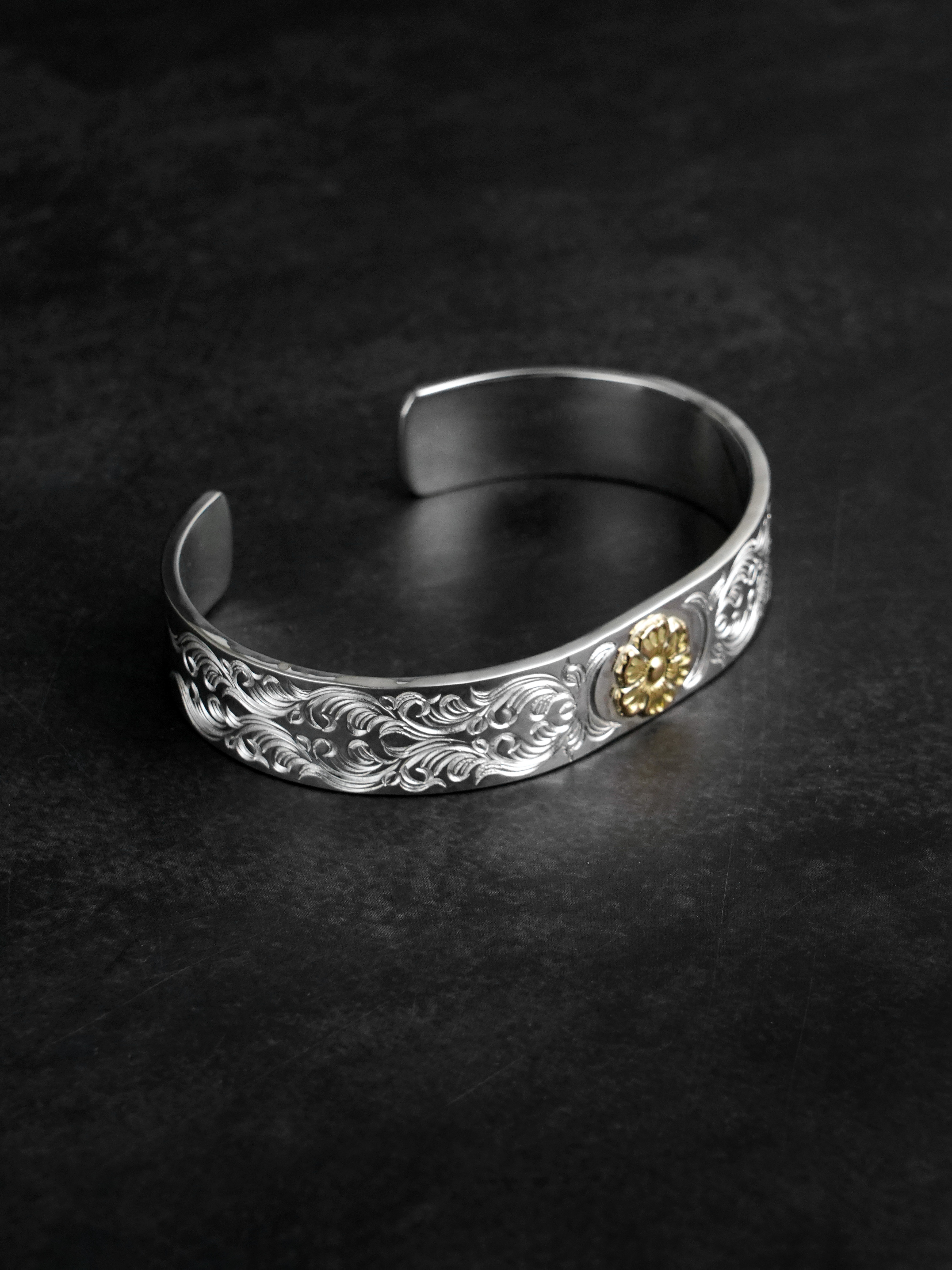 Dear Blossom 雙唐草玫瑰平打手環 B-139