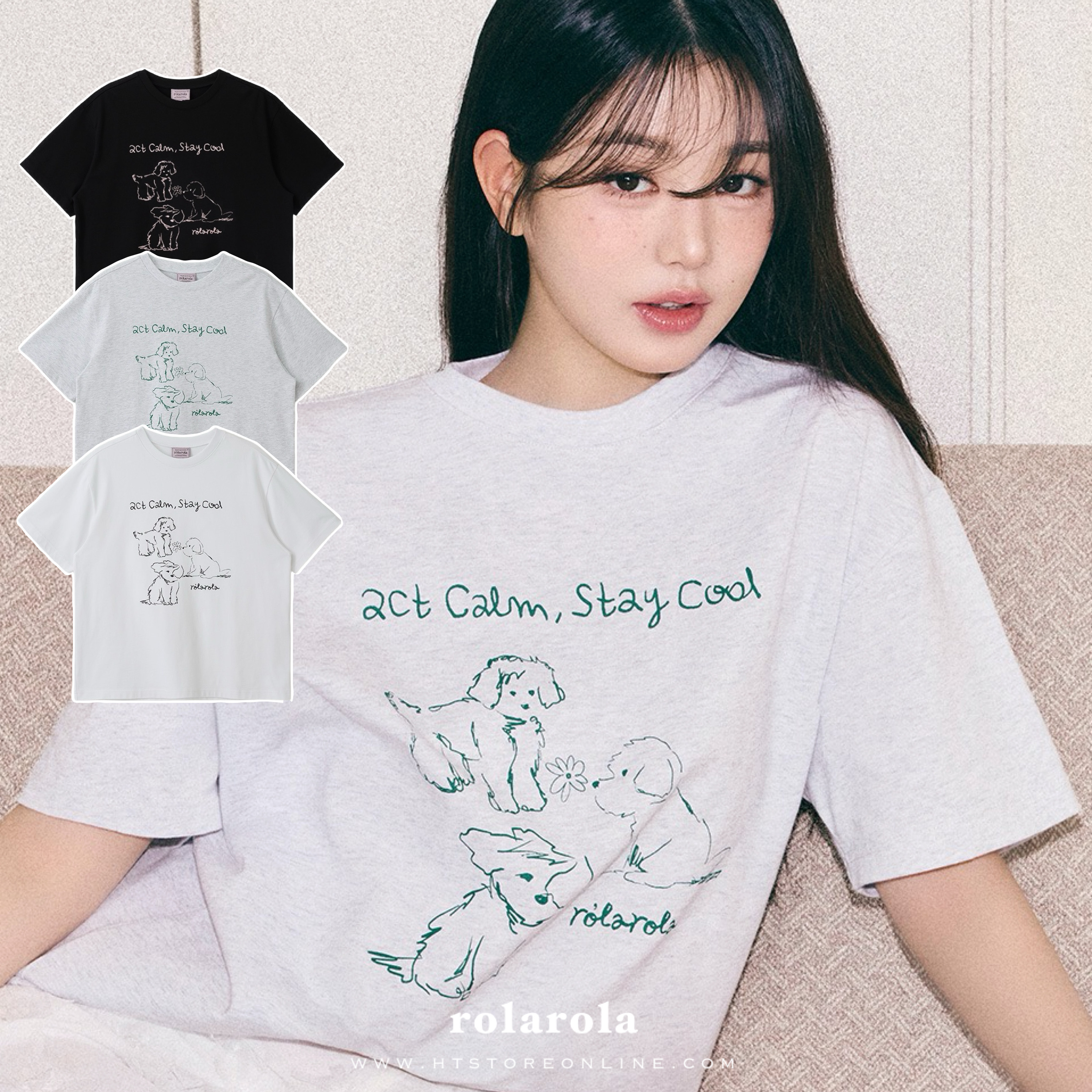 ROLAROLA★大人気★ROLA RIBBON PUPPY T-SHIRT_3色 MUSINSA | ROLAROLA ROLA RIBBON PUPPY T-SHIRT BLACK