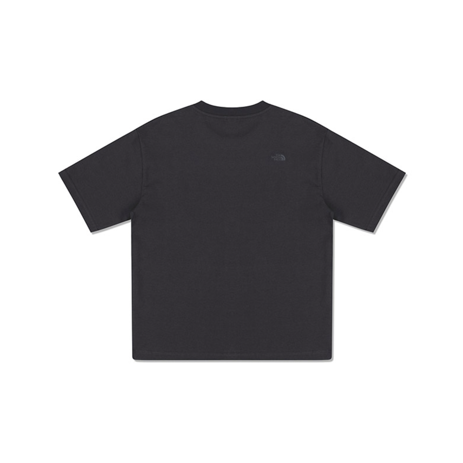 -（E6c05)-THE NORTH FACE UE BLACK LABEL T-SHIRT 黑標 重磅 電繡 LOGO 素色 短Ｔ-NF0A8BTV 鐵灰(0UZ)