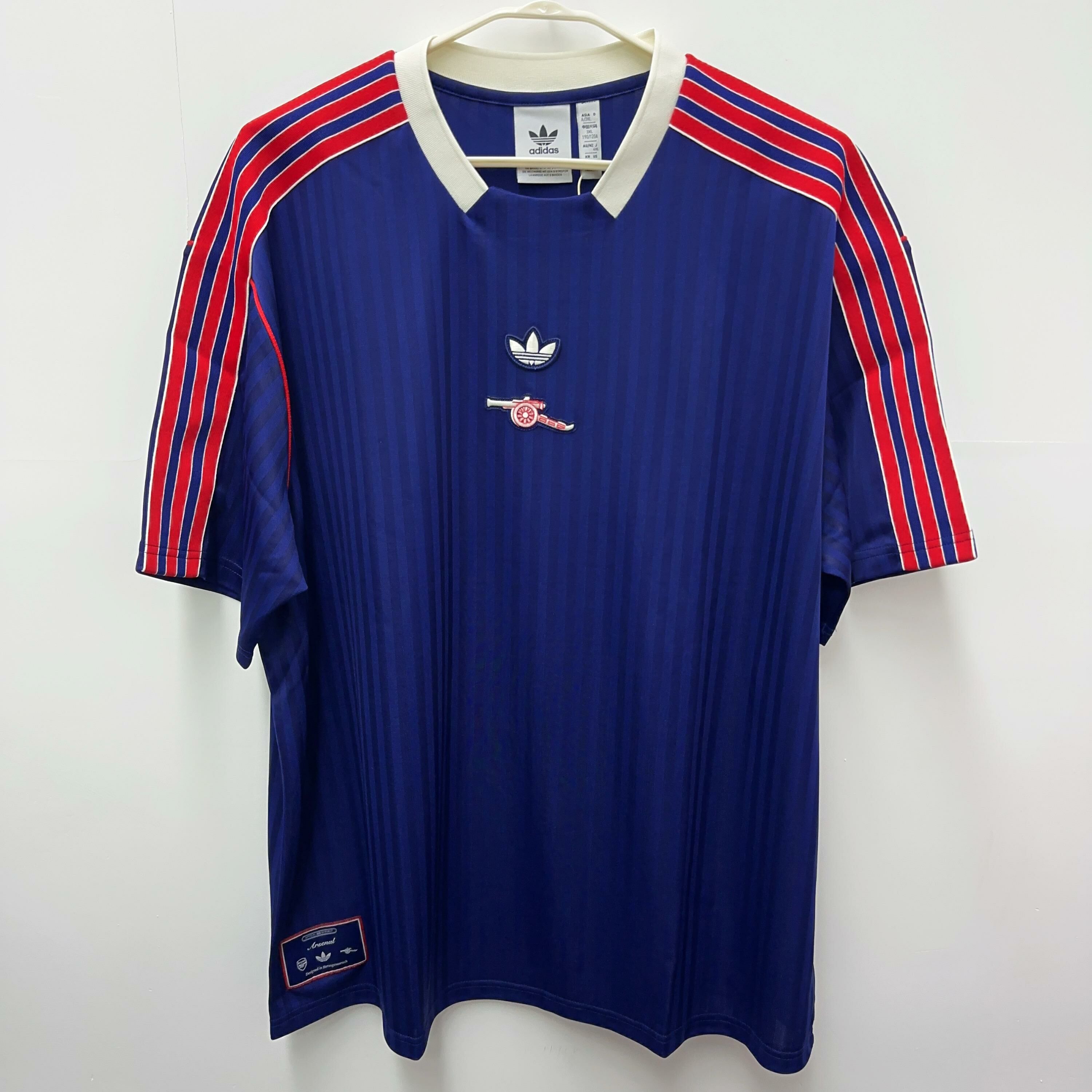 阿仙奴Adidas三葉藍色Terrace Icons 球衣