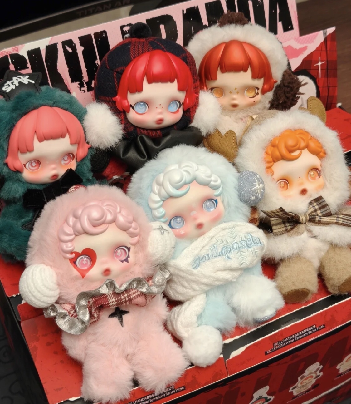 【APAIR】預購 POPMART SKULLPANDA 冬日樂章 6款+1隱藏 毛絨 吊飾 SP搪膠 SP冬日樂章 泡泡瑪特 官方正版