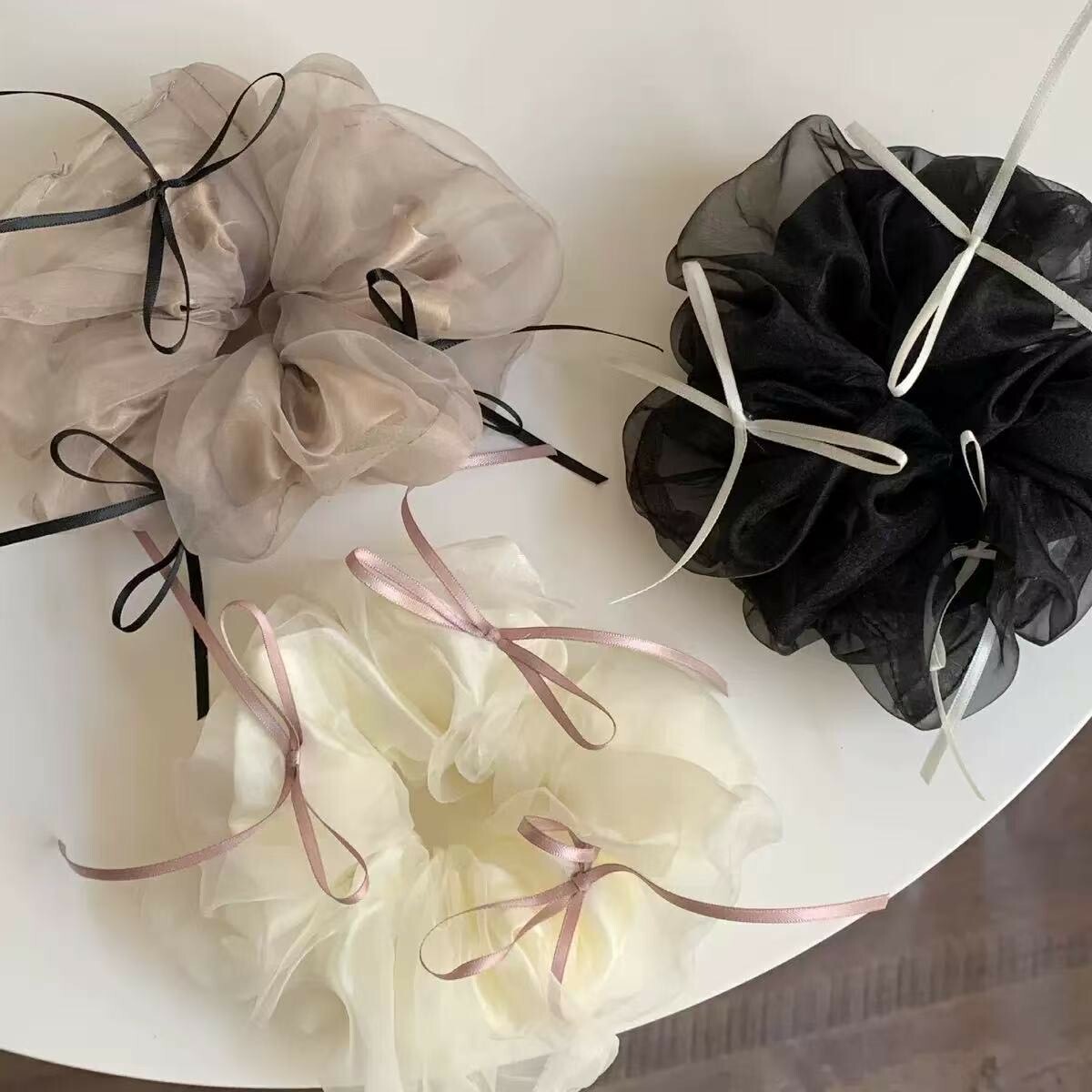 G30網紗蝴蝶結大腸髮圈