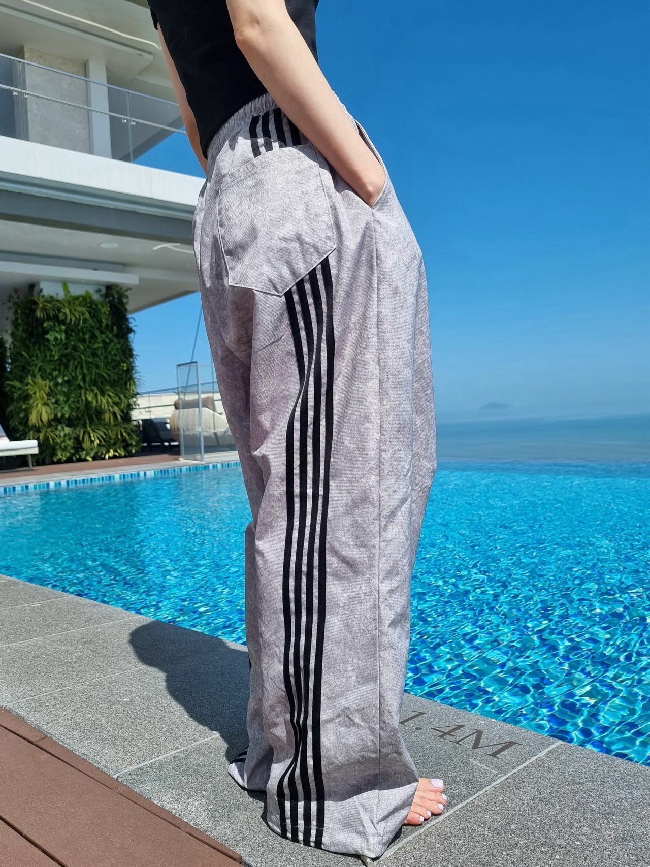 四間可束腳鬆身褲 TAC-0159P