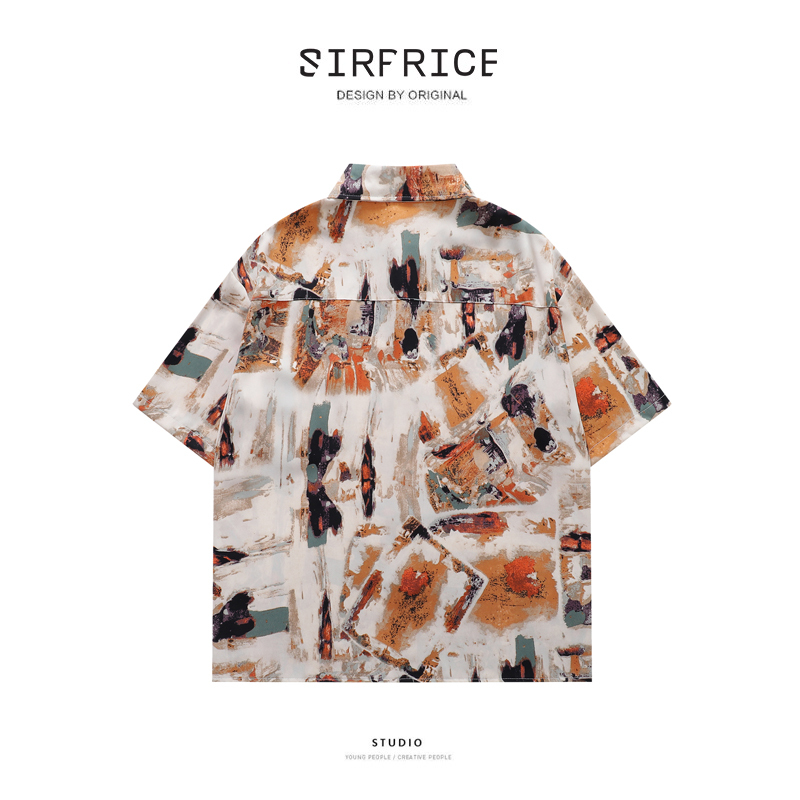 短袖襯衫 復古 藝術家