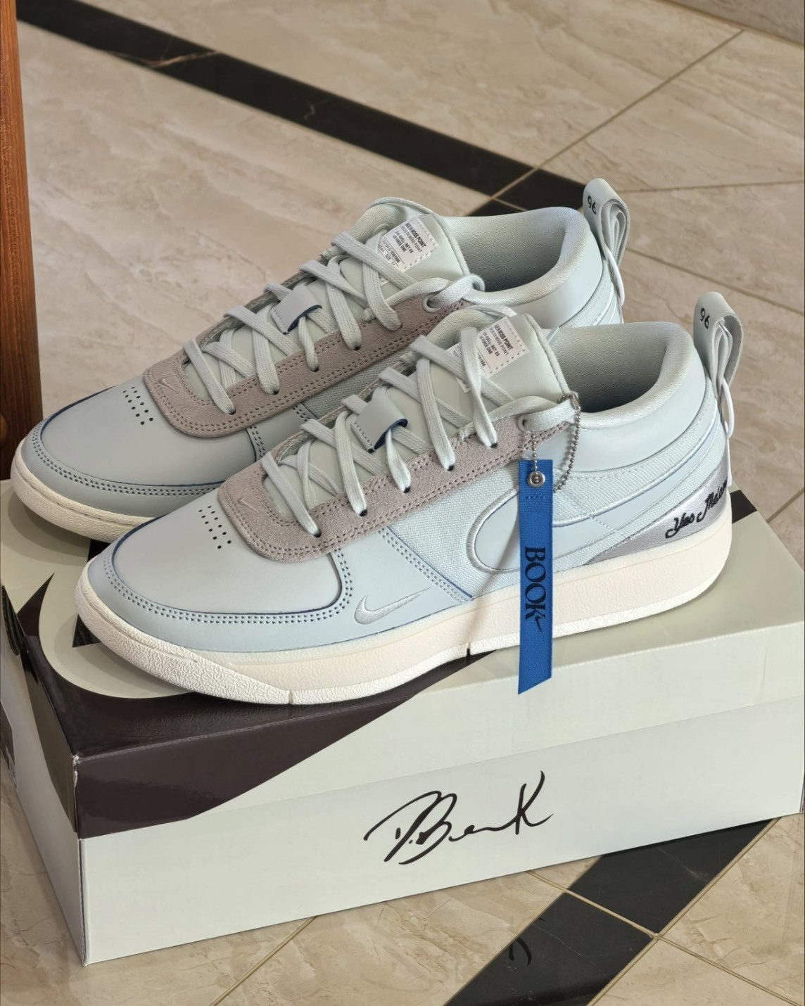 Nike Book 1 “Moss Point” EP 刮刮樂 淺灰 米白 香檳綠 麂皮