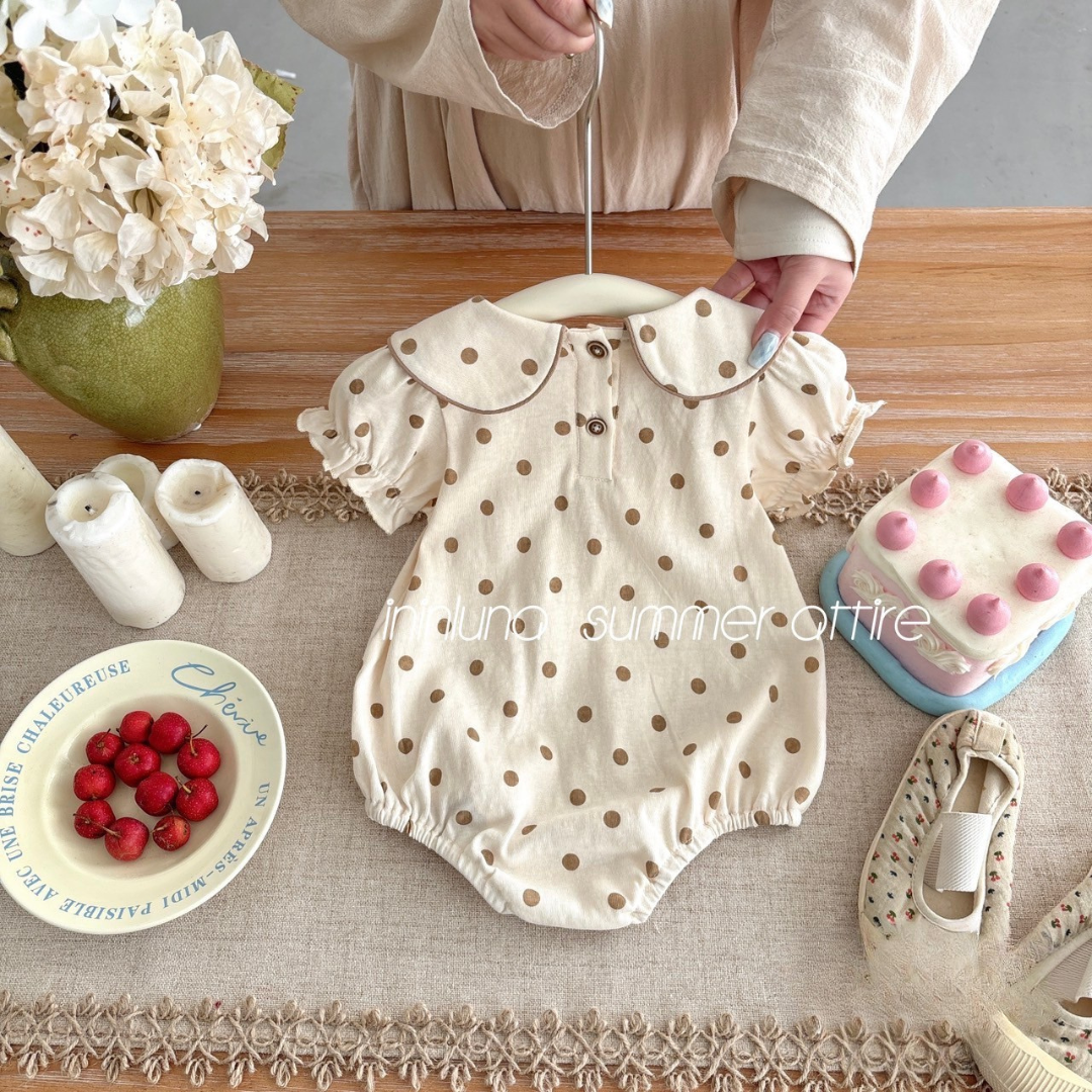 25夏 點點柔感包屁衣