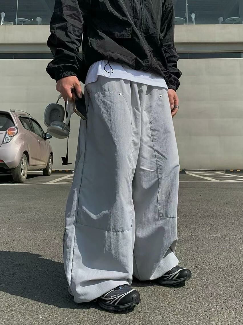 淨色可束腳鬆身褲 TAC-0171P