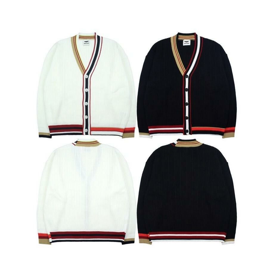 拼色開胸針織外套 TAC-0176JK