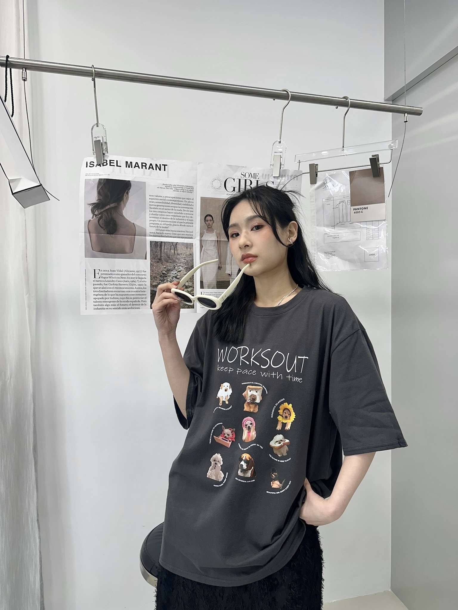 可愛到犯規狗狗大tee