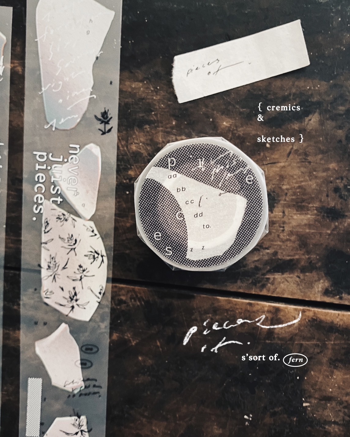 羊君．Pieces of. 4cm霧面PET膠帶 <整捲/分裝>