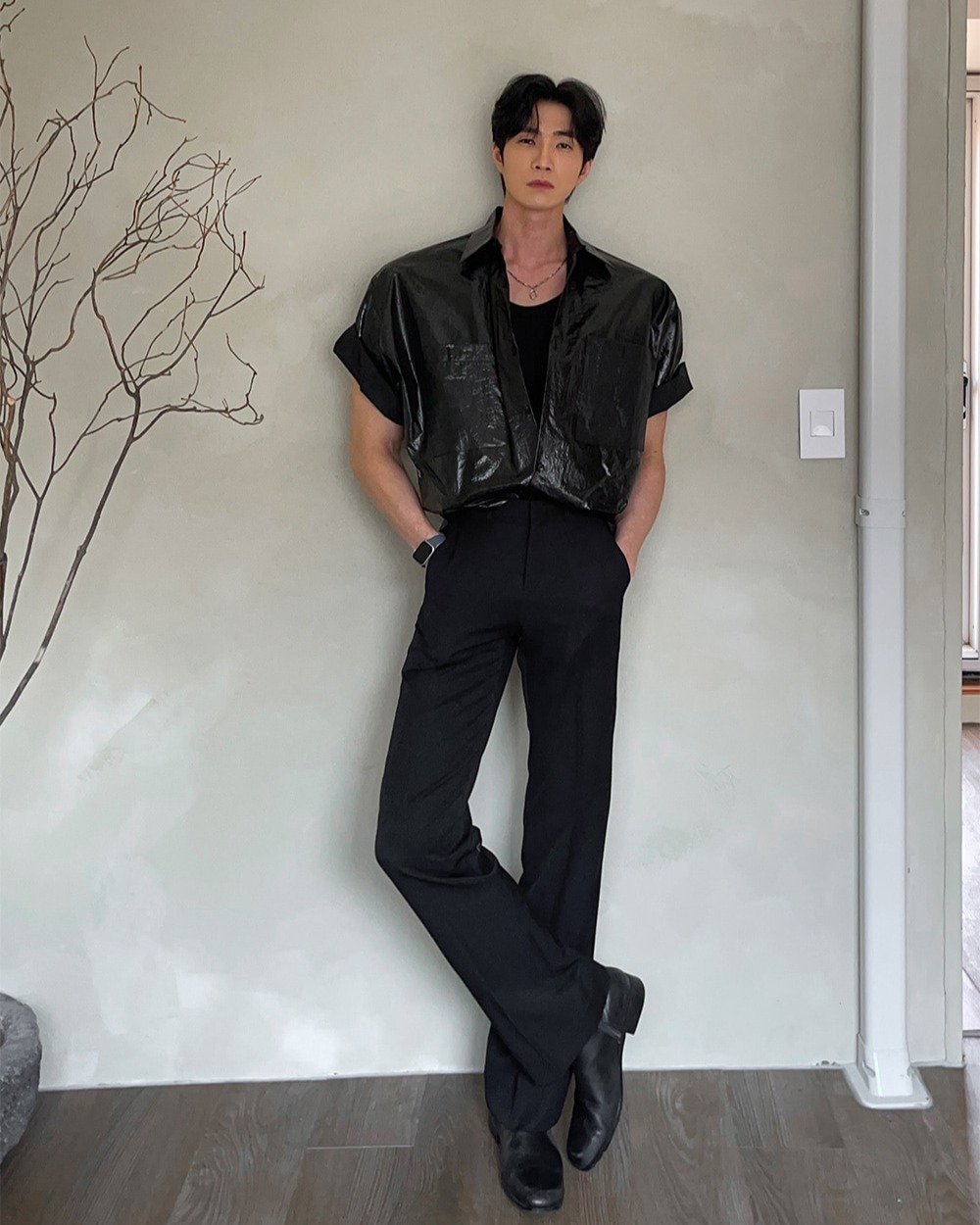 Eve 塗層短袖襯衫