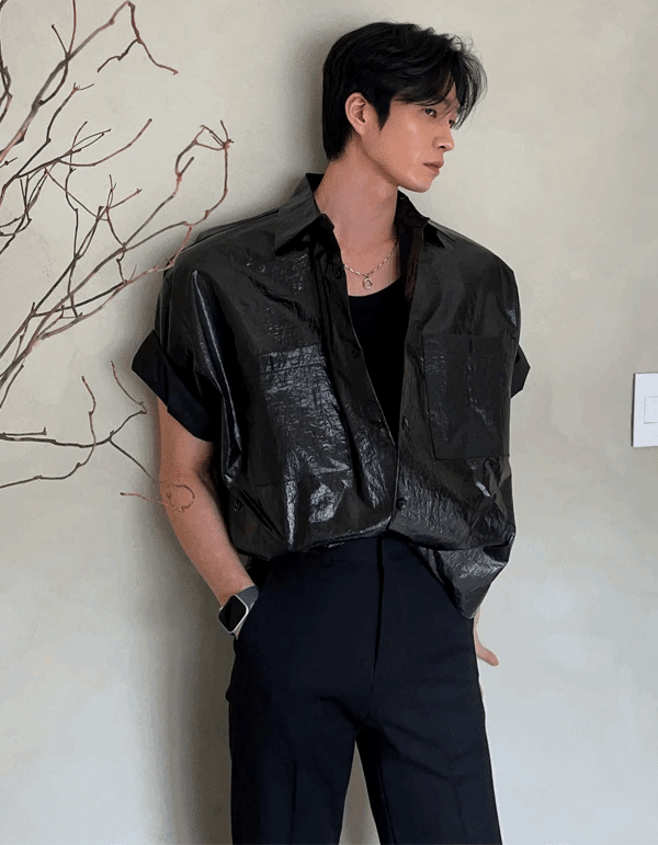 Eve 塗層短袖襯衫