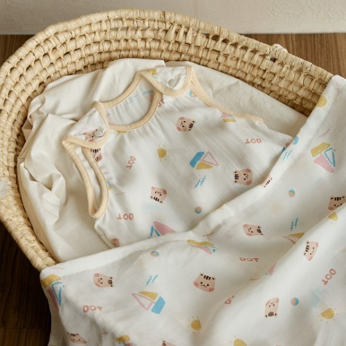 DTD帆船海灘樂園系列-人造絲清涼睡眠馬甲