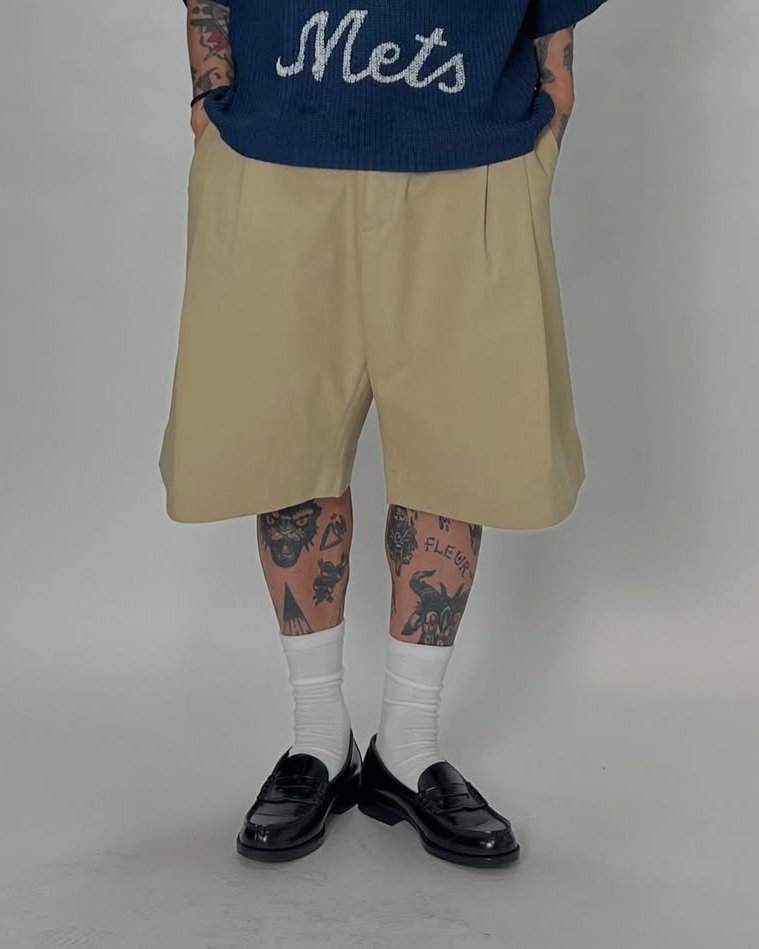 棉質百慕達休閒短褲