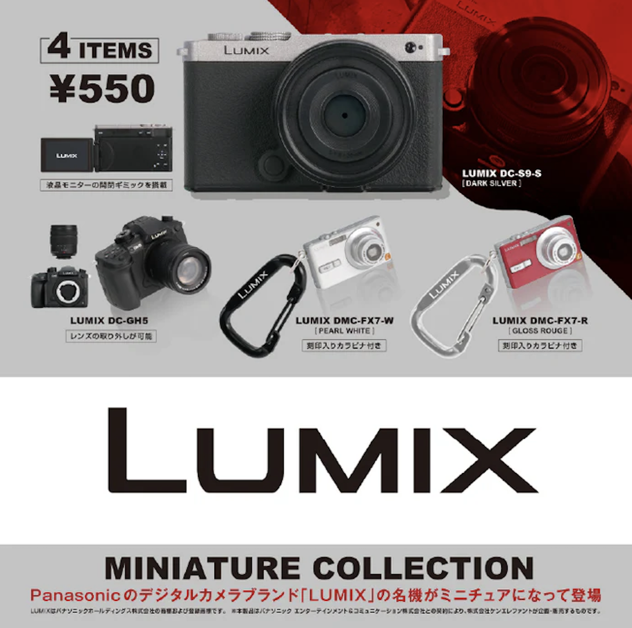 【現貨】LUMIX迷你相機 扭蛋(全4種)