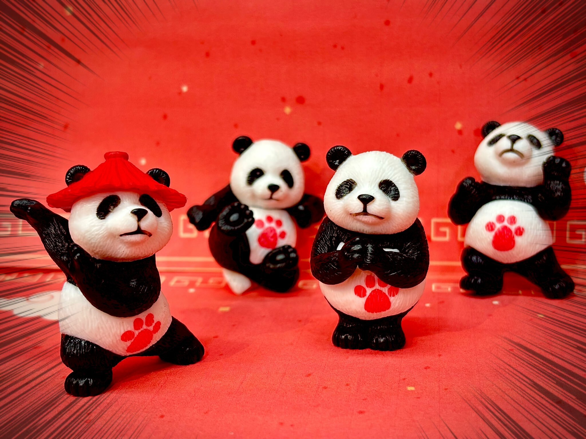 【現貨】超級熊貓拳法 扭蛋(全4種)