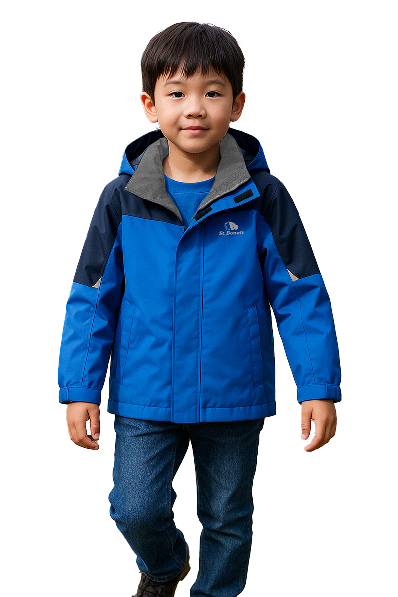 機能防風防水單層衝鋒衣│童款 8034 (衝鋒衣、防潑水、防風、透氣)