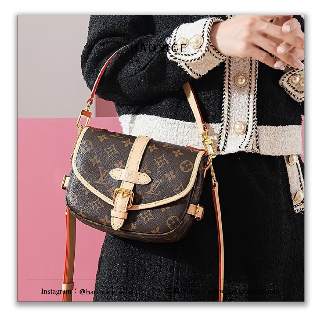 【HAO NICE】100%正品 LOUIS VUITTON 法國精品🇫🇷經典LOGO老花兩用馬鞍包 包包