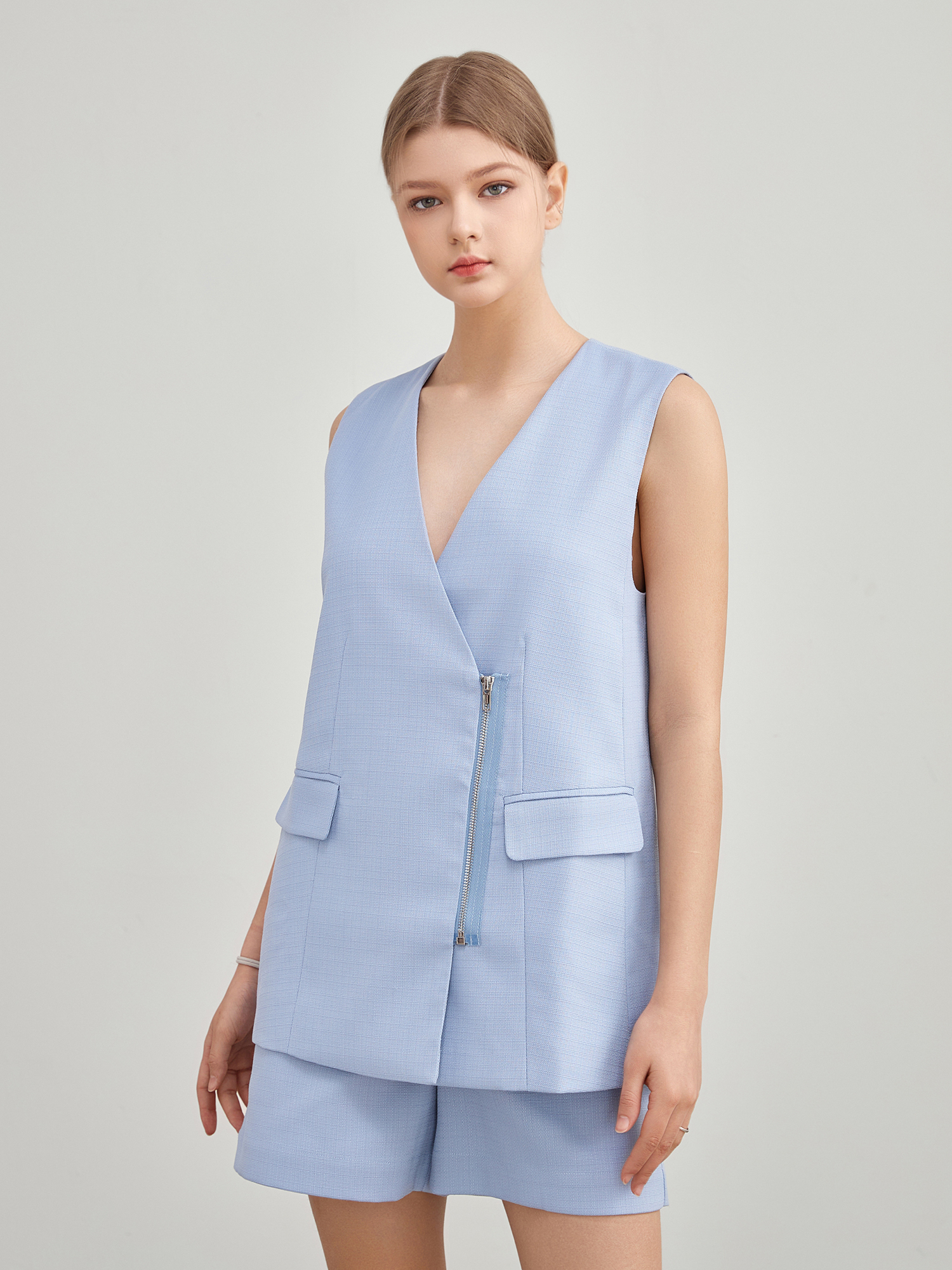 mi-tu編織款馬甲外套