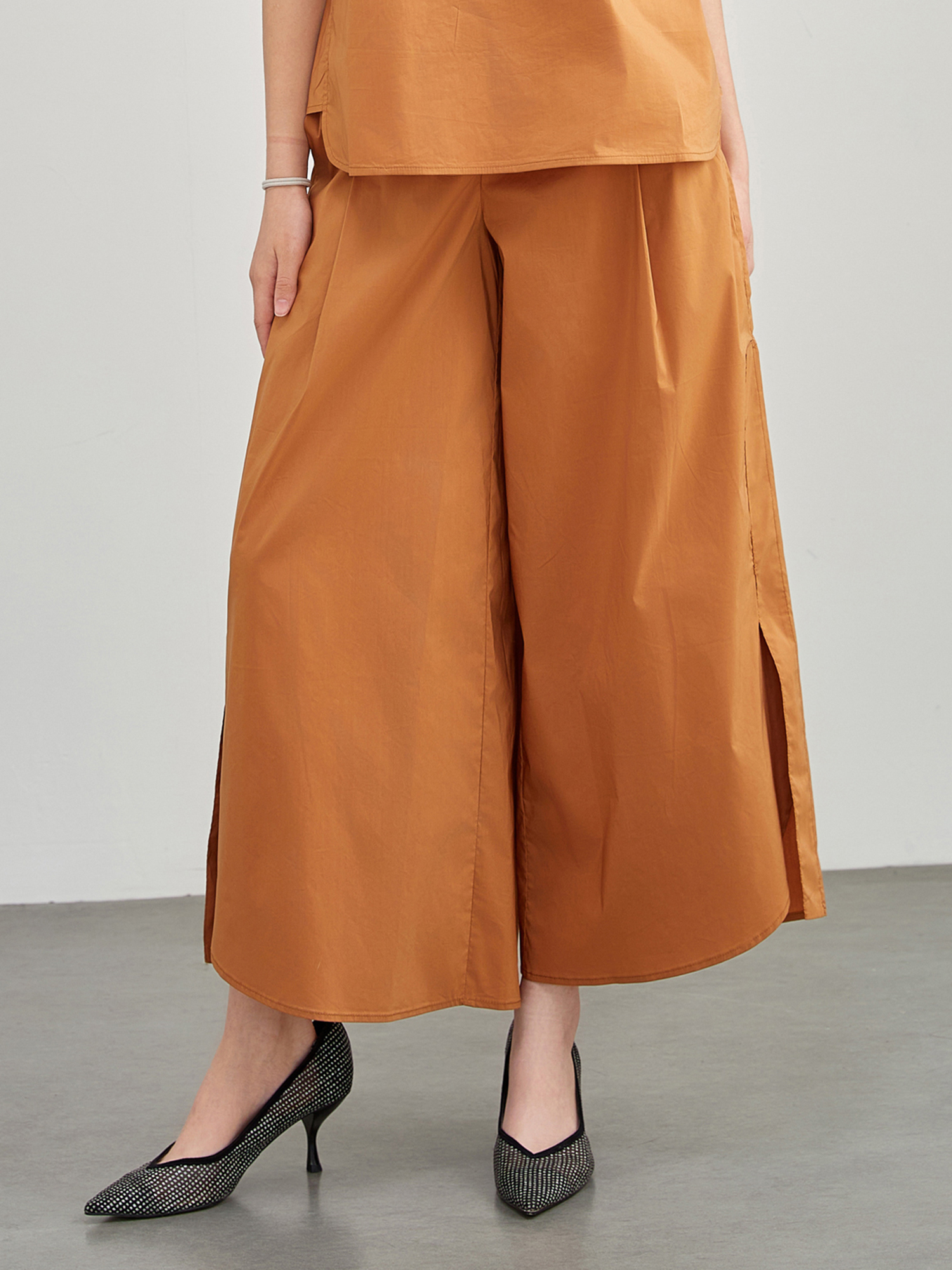 mi-tu 休閒闊腿褲