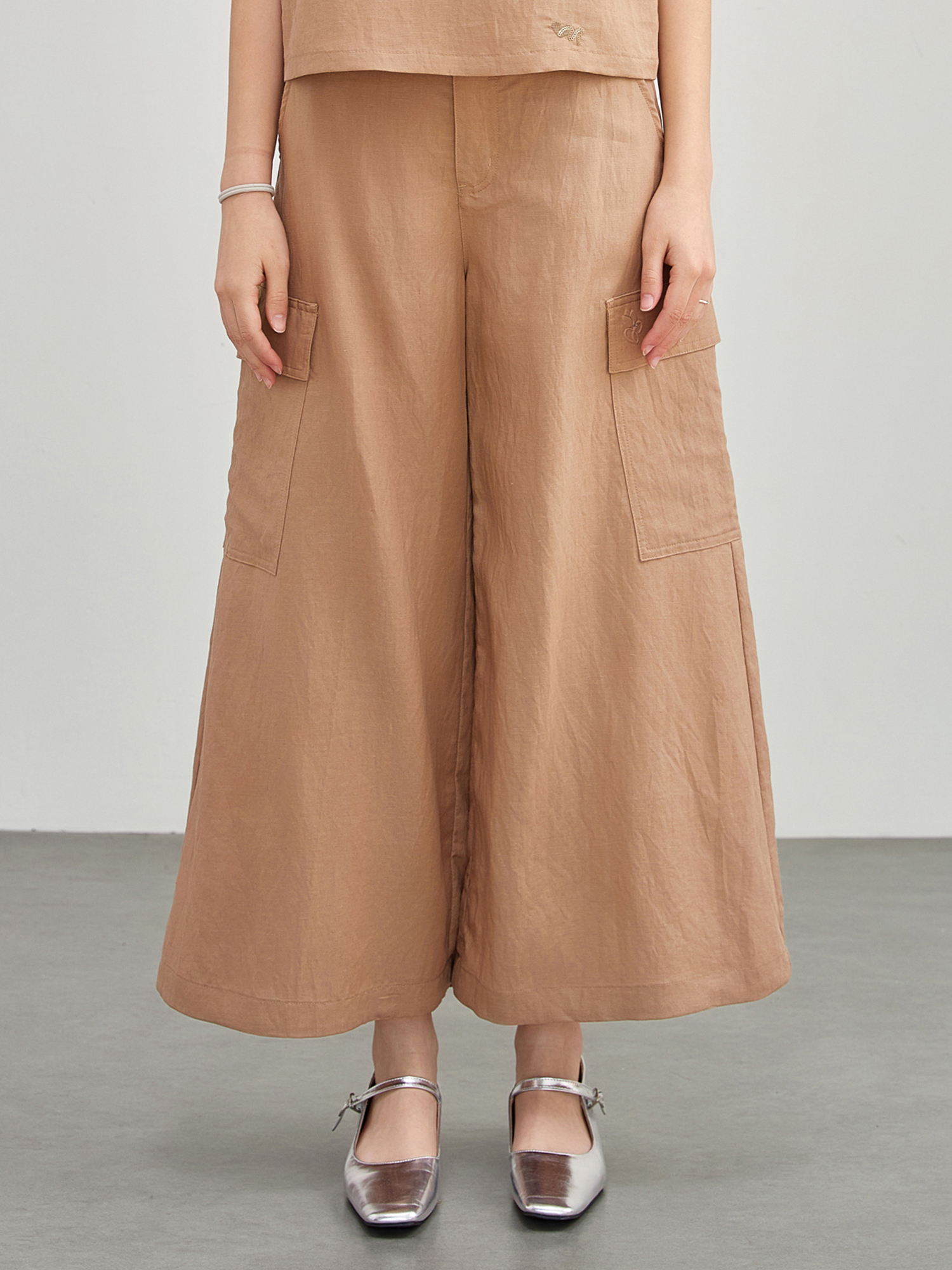 mi-tu 休閒闊腳褲