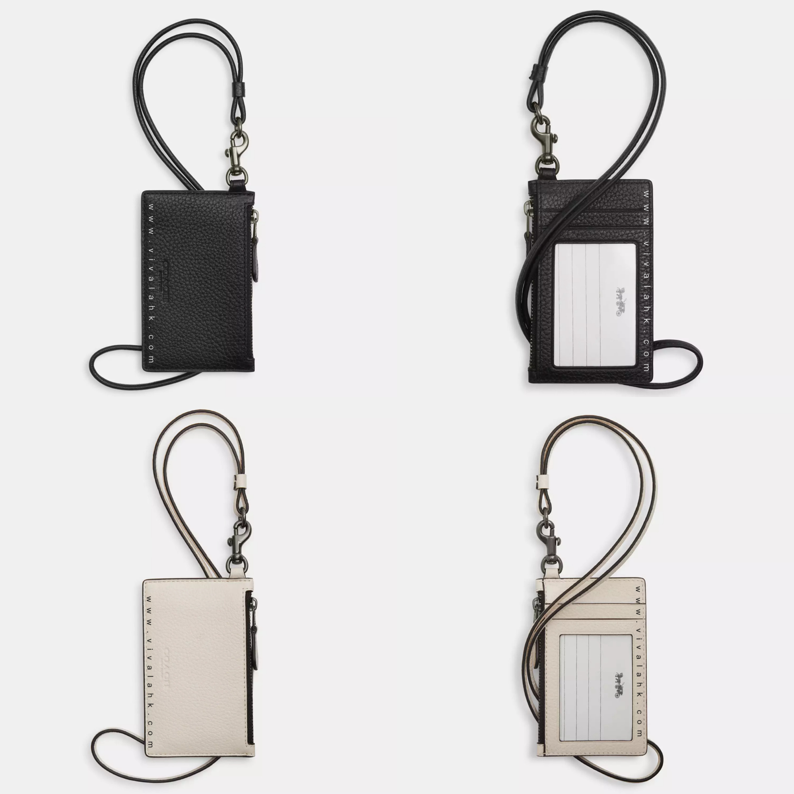 Coach - 掛頸證件卡包 (荔枝皮) (CAJ45)