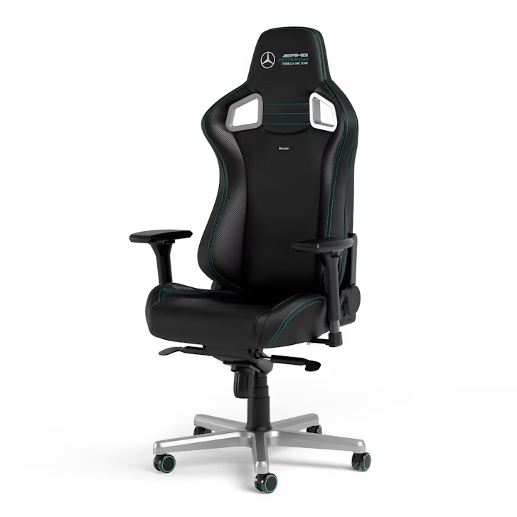 Noblechairs EPIC Mercedes-Benz AMG Petronas Formula One Team Edition, NC-GC-EPIC-MERCEDES-LEATHER-BLK  PGW-NB-EGC-002