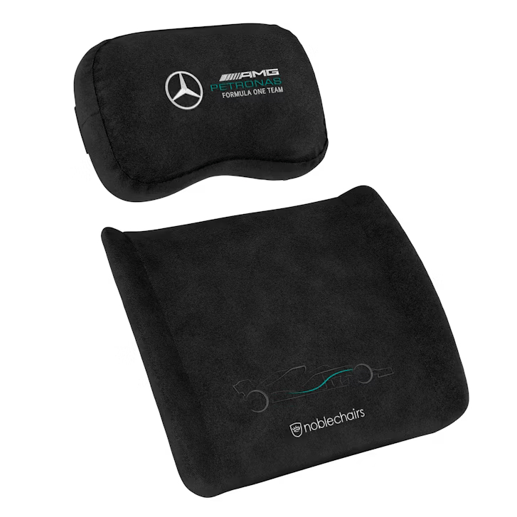 noblechairs - Memory Foam Pillow Set – Mercedes-AMG Petronas Formula One Team Edition, NC-AC-MERCEDES-PILLOW-SET NBL-SP-PST-012